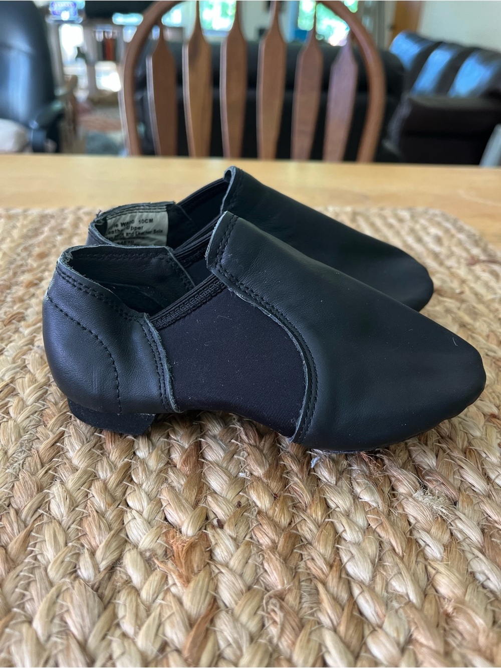 Weissman Black Kids Jazz Shoes